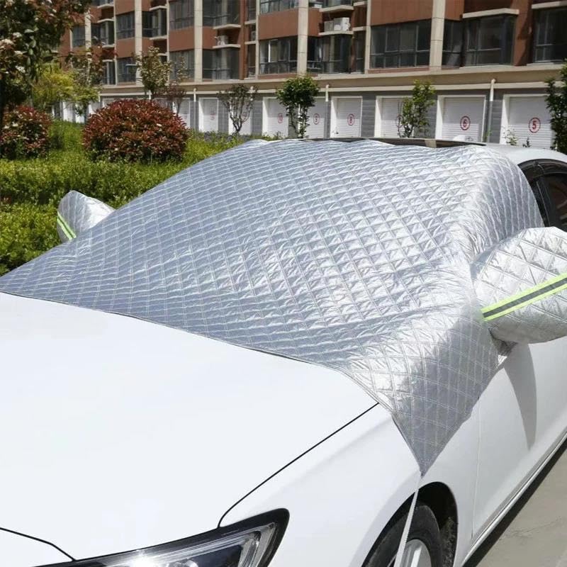 Couverture Pare-Brise Voiture Couverture Neige Universelle Pare-Brise Voiture Pare-Soleil D'extérieur Étanche Anti-Gel Accessoires Protection Automobile l'hiver Bache Pare-Brise