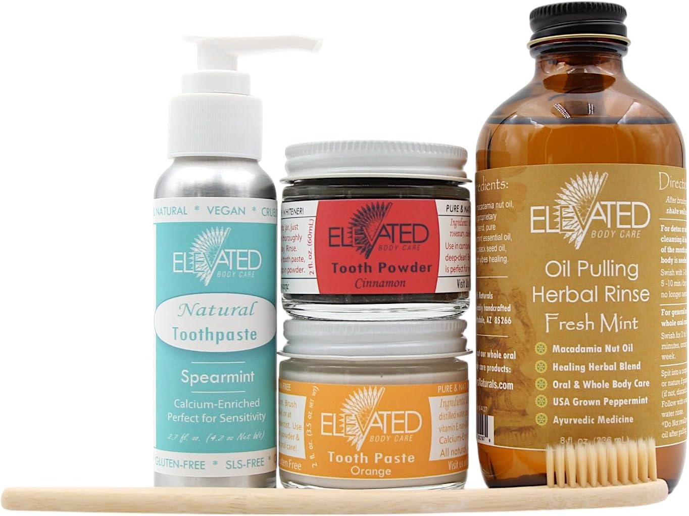 All Natural Fluoride Free Toothpaste with Xylitol in Glass Jar - 4 Flavors - SLS Free Vegan Toothpaste - No Carrageenan (1, Spearmint) image 3