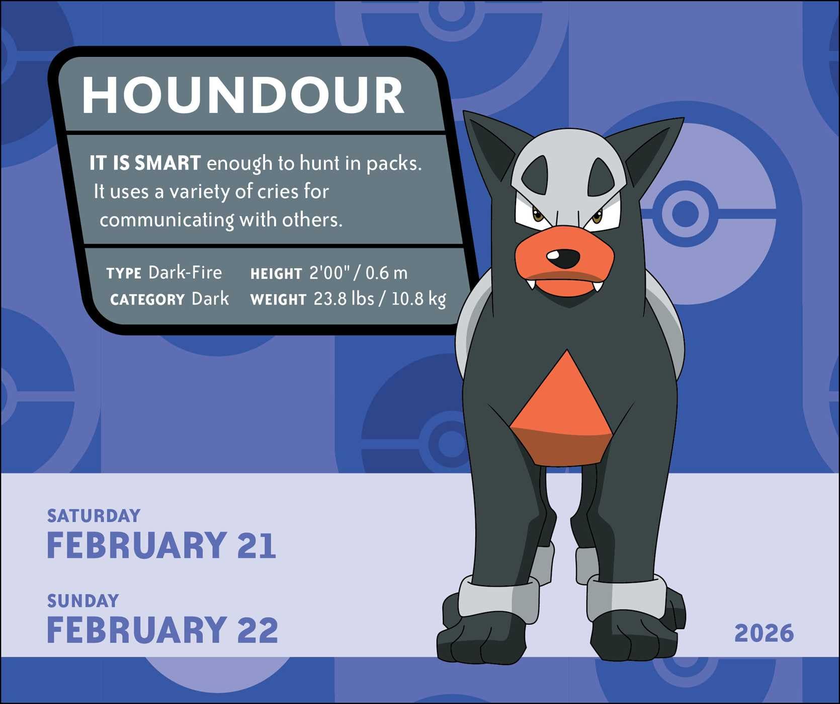 Pokémon 2026 Day-to-Day Boxed Calendar