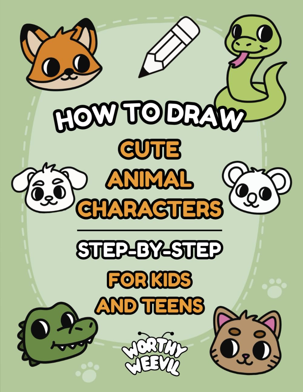 How to Draw Cute Animal Characters: Step-by-Step for Kids and Teens