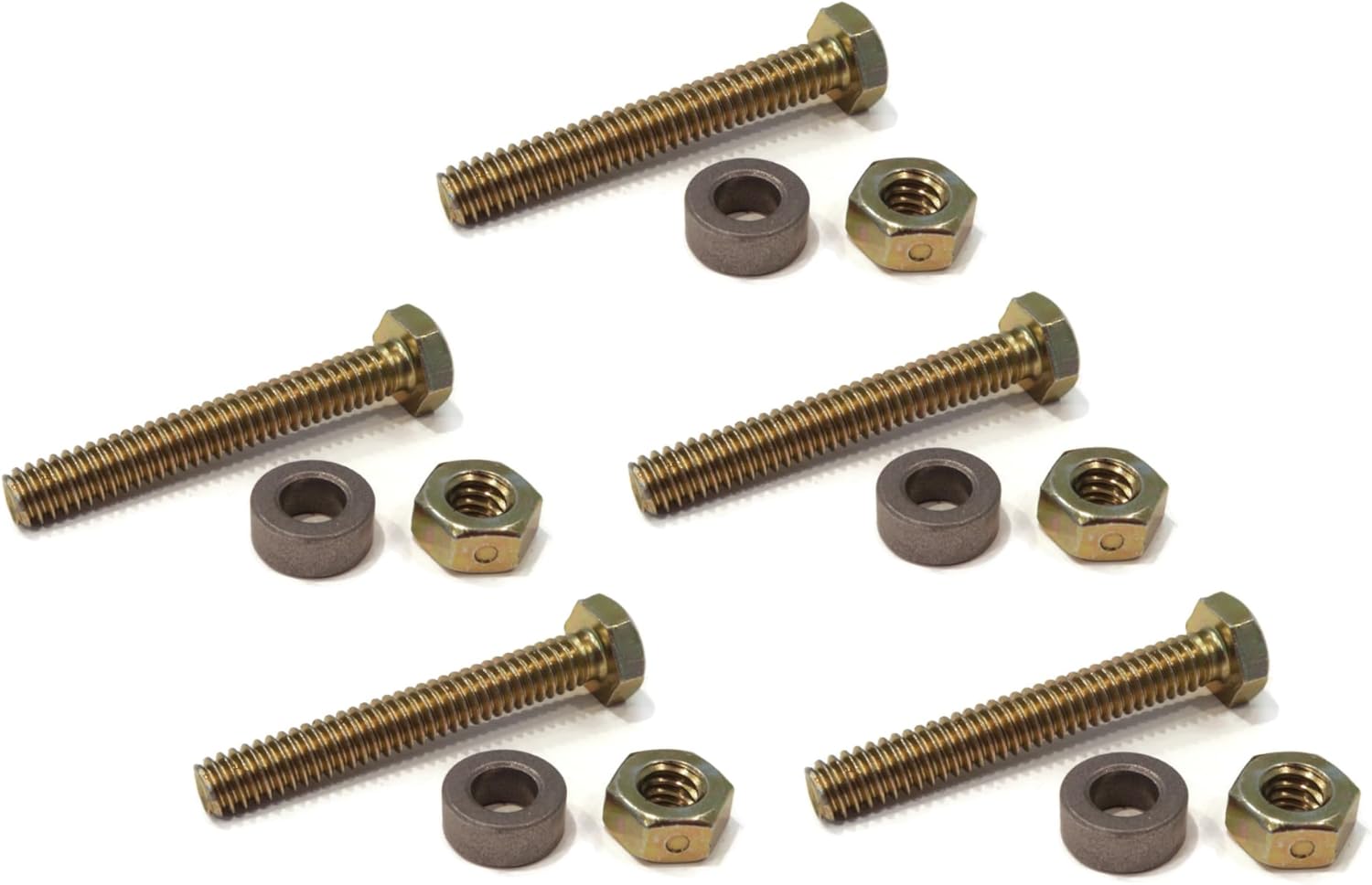 The ROP Shop | Pack of 5 - Shear Bolt, Nut & Spacer for Murray 22 23 24 25 27 Snowthrower