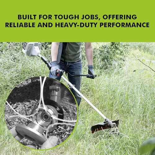 Image of GIGAWATTS High-Strength Trimmer Line for Grass Trimmer, String Trimmers & Brush Cutters | Heavy Duty Round Nylon Rope for Weed Strimmer Machine (1 mm x 15 m, Random Color)