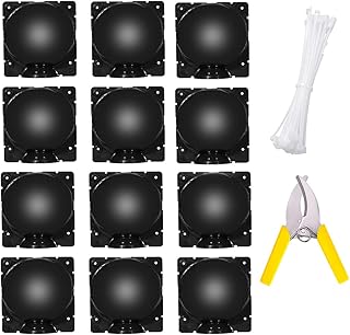 MEISO Plant Rooting Device Root Boxes 12 Pcs Reusable Plant Rooter Pot High Pressure Grafting Ball Boxes with Trimming Scissors and Cable Ties Breeding Root Controller for Roses Trees Fruit Bushes