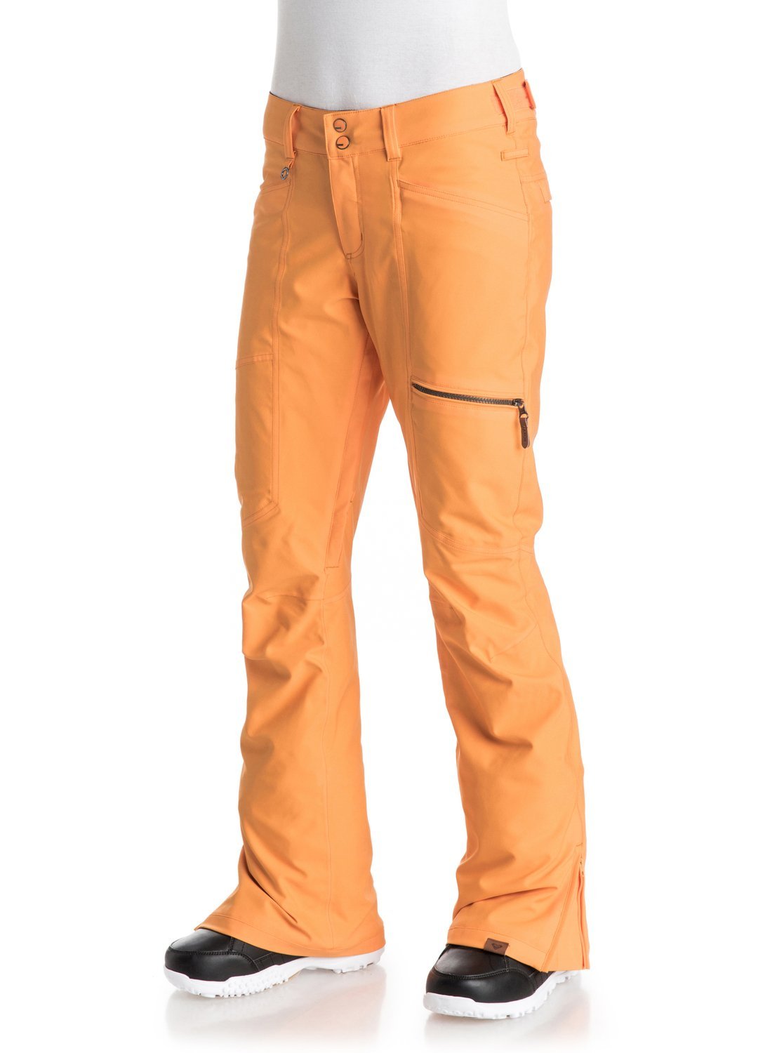 Roxy SNOW Junior's Cabin Tailored Fit Snow Pant, Blazing Yellow, L