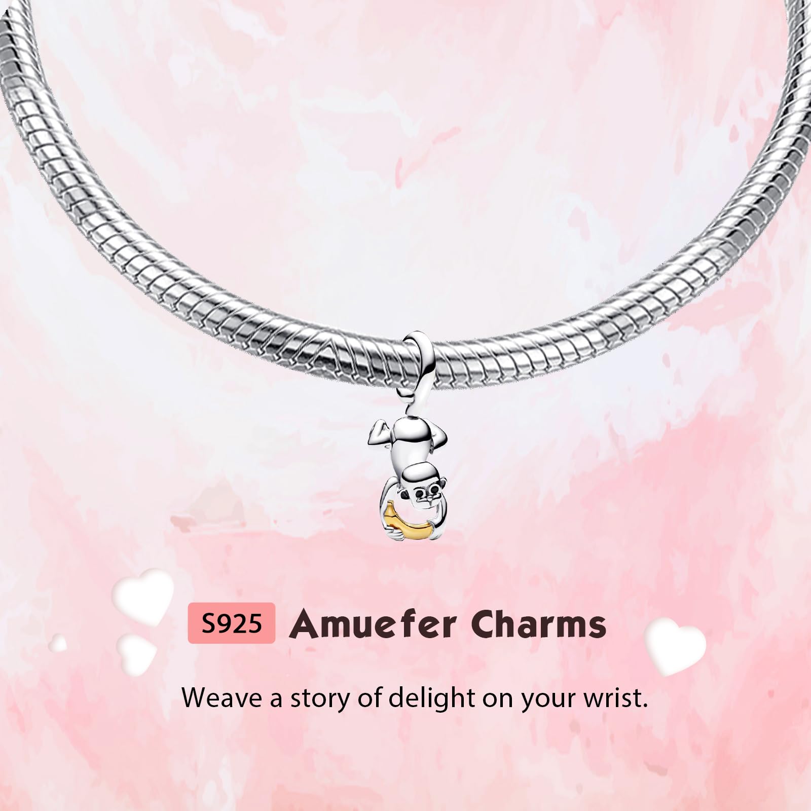 Charms Plata De Ley 925 Dorado Encanto Colgante Perlas Cadena De Seguridad, Amor, Flores De Sol, Familias Encanto CúBico Zirconia Colgante Para Collares CumpleañOs JoyeríA Regalos Para Mujeres
