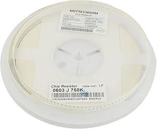 Aexit 5000 Pcs Fixed Resistors SMD SMT 0603 Chip Resistors Surface Mount 750K Resistor Chip Arrays Ohms +/-5%