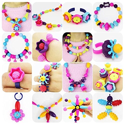 Pop Beads Set - 540+ Pcs Snap Together Beads For Girls Toddlers Creative Diy Jewelry Set Toys-Making Necklace, Bracelet, Hairband And Ring - Ideal Gift Idea For Christmas & Birthday (Box Packaging) #TOP4