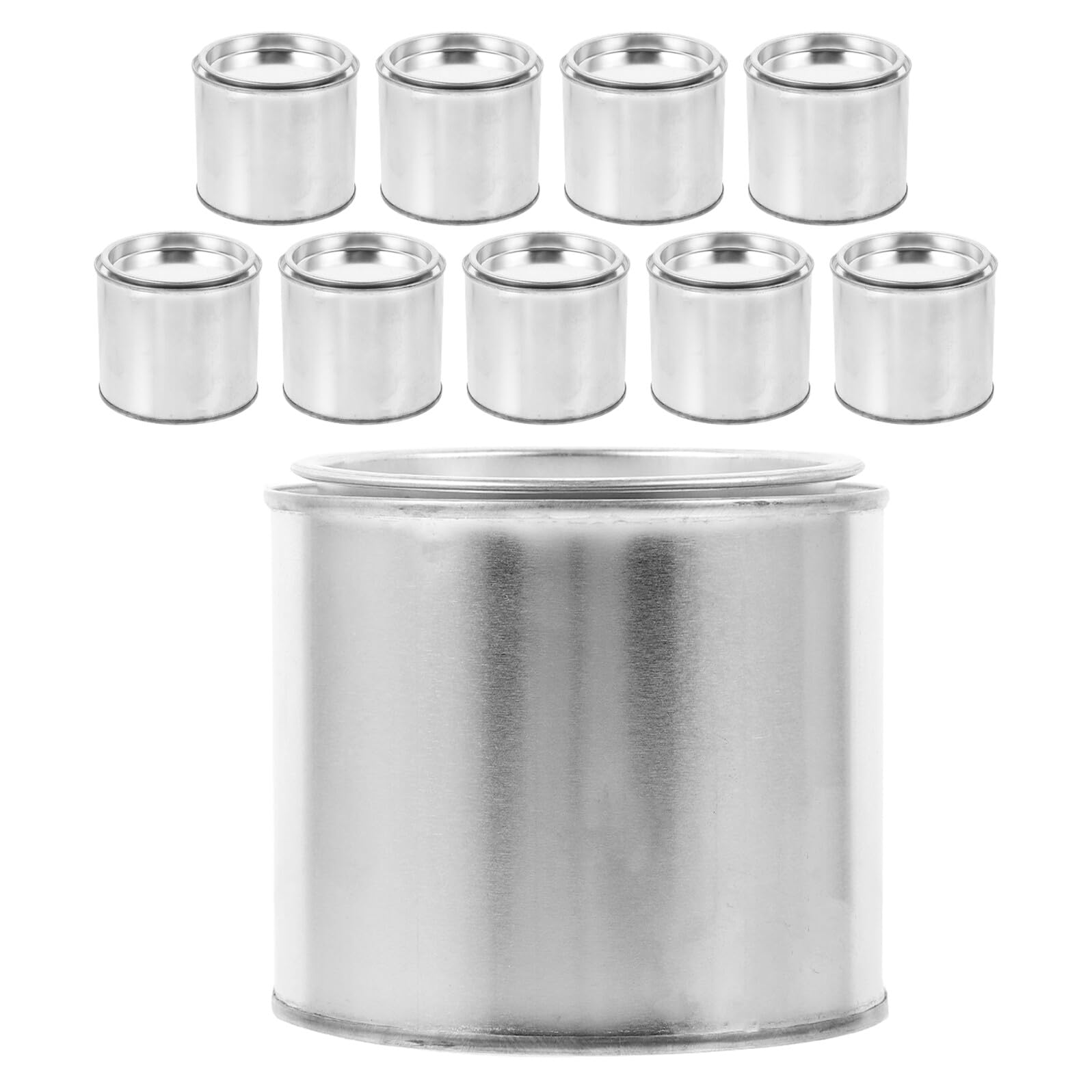 LALAFINA 10 Latas De Pintura Vacías Latas De Metal para Almacenamiento Contenedor Ahorrador Vacías con
