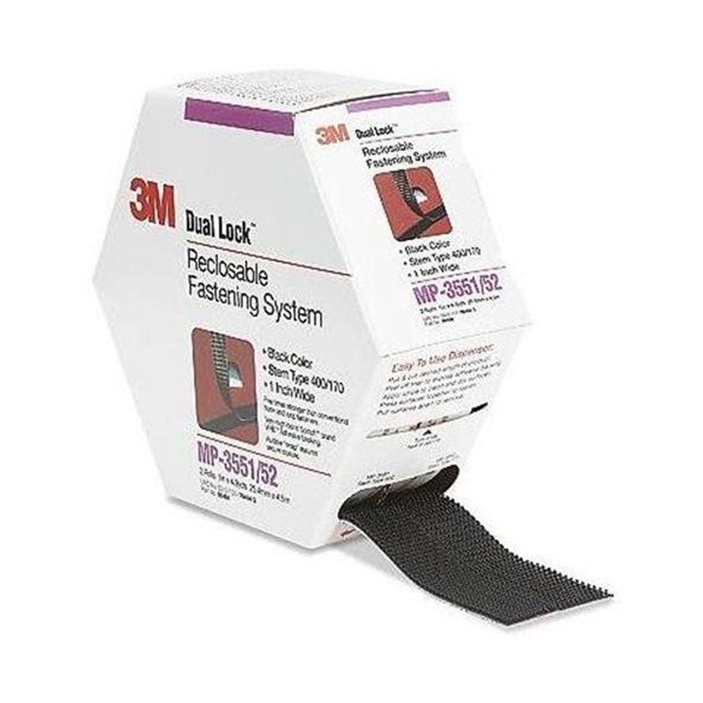 3M Dual Lock MP3551/3552 Reclosable Fastener, 5 yds Length x 1