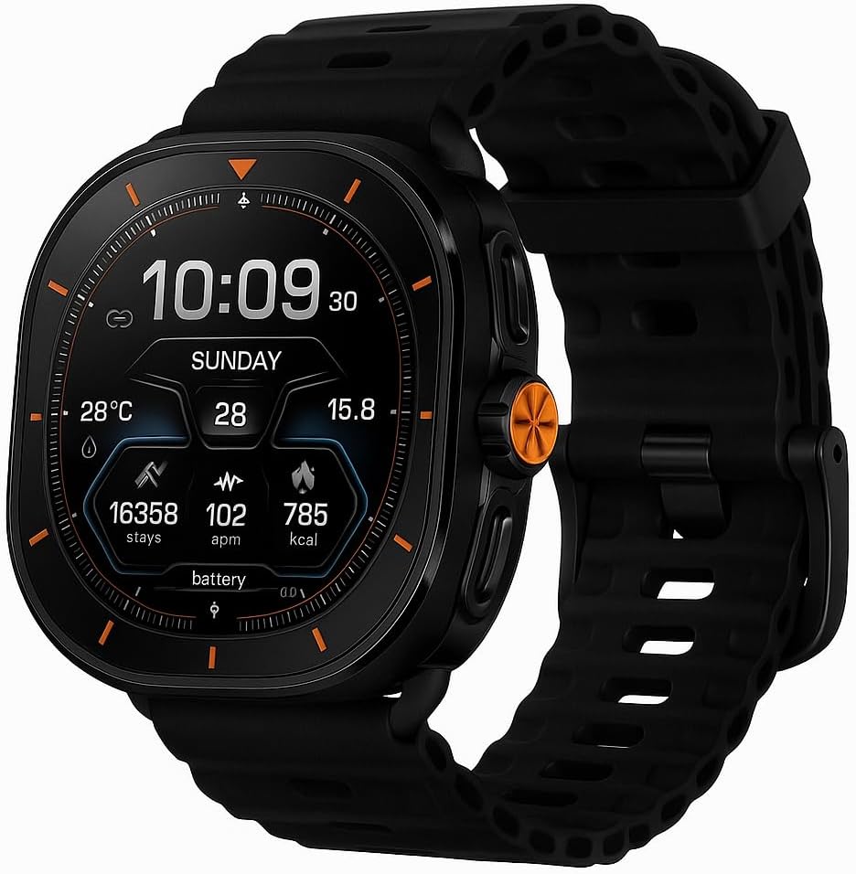 Smarties AE Lifestyle Smart Watch for Teens Women Men with NFC, AI Voice Assitant, Blood Pressure Monitor, Fitness Tracker, BT Call, Sports, Health Monitor