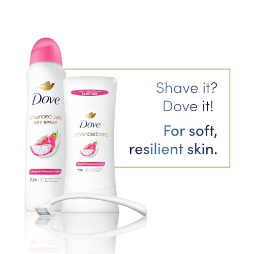 Image of Dove Advanced Care Antiperspirant Deodorant Spray for Women 3 Pack Dragon Fruit & Coconut Cream 72 hour sweat and odor protection 3.8oz