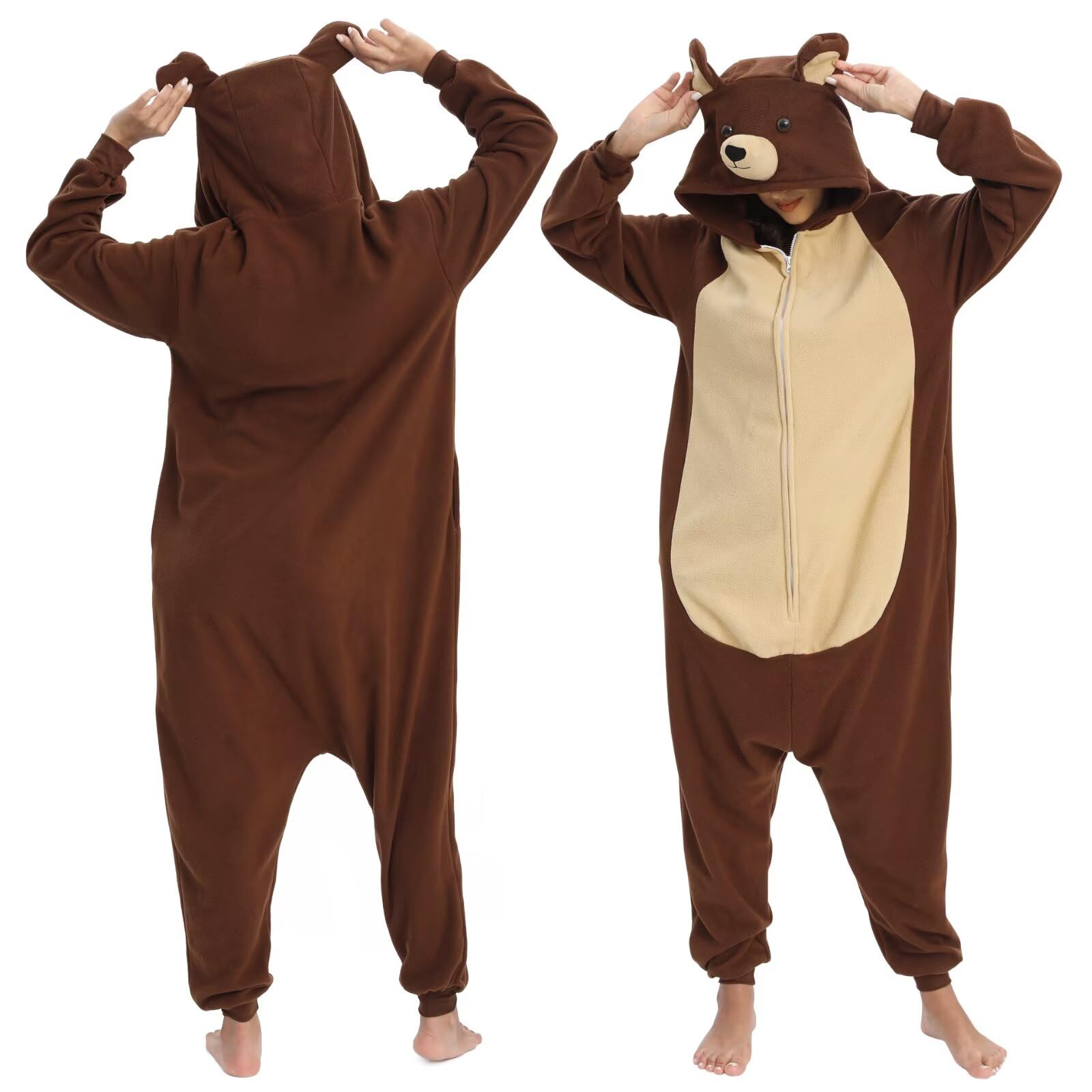 LBJR Disfraz Adulto Animal Pijama Entero Carnaval Halloween Christmas
