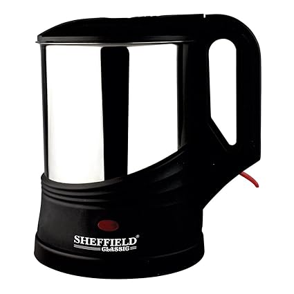 Sheffield Classic Ss 1.7-Liter Electric Kettle (Silver & Black)