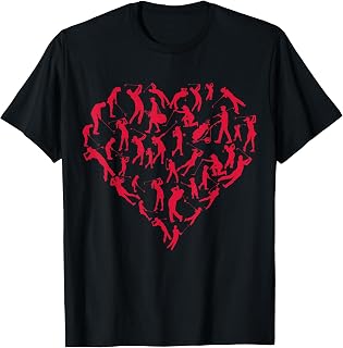 Golf heart shirt golf heart shirt for women golf t-shirts T-Shirt