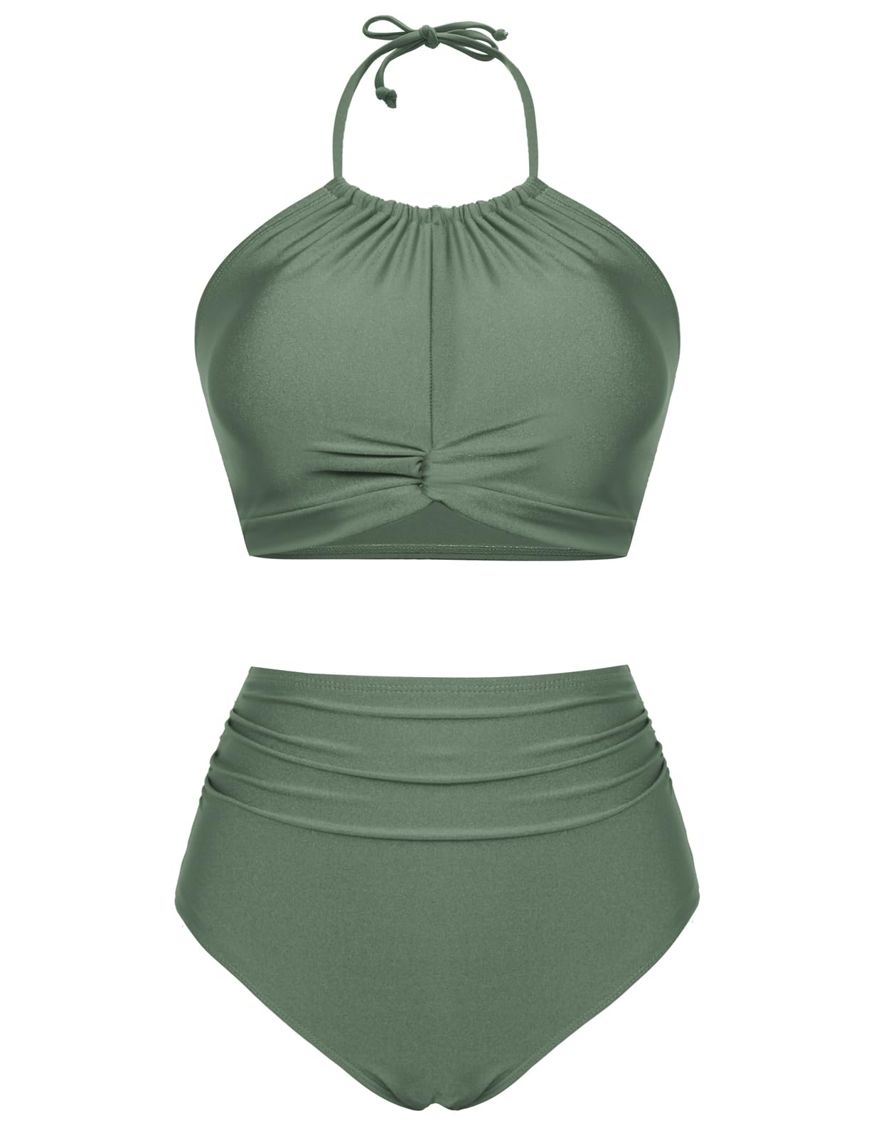 GRACE KARIN Traje de baño de verano de dos piezas para mujer Conjunto Camisola Trajes de baño de cintura alta