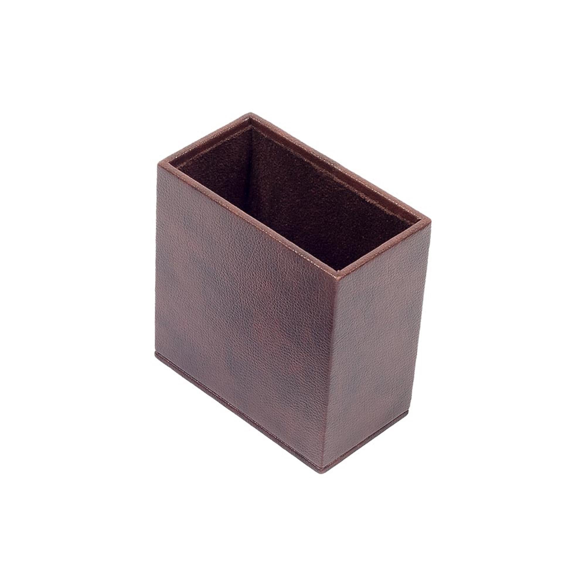 MOOGCO Set da scrivania in pelle marrone con supporto per banconote, porta penne, sottobicchiere in pelle, marrone (3C)…