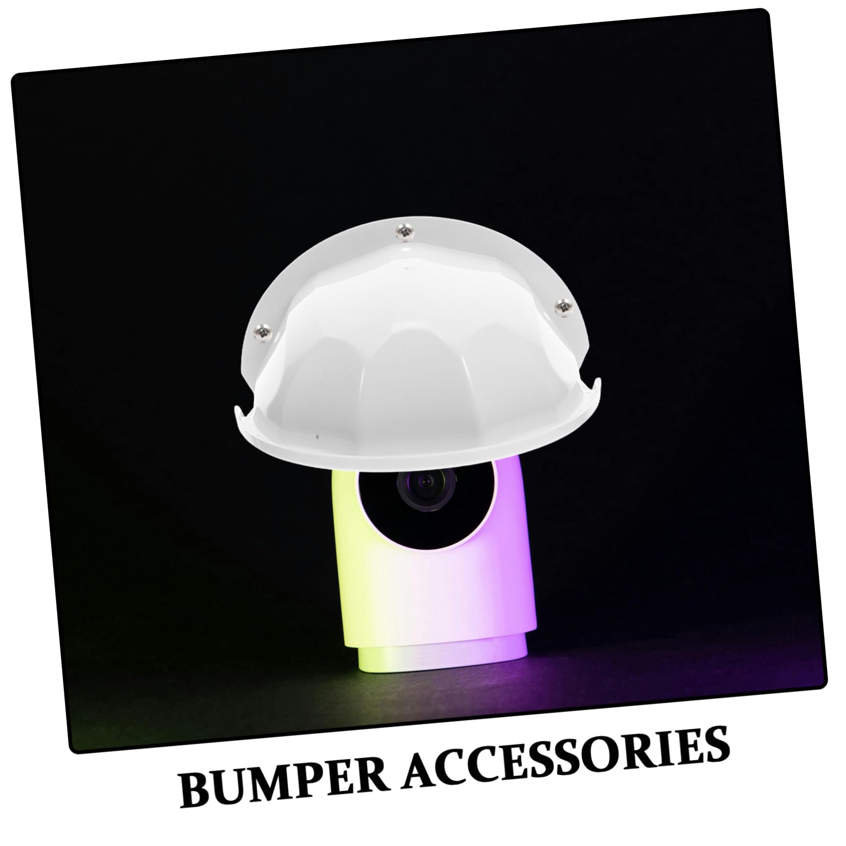 3 Protectores de Cámara de Seguridad Blancos de Abs para Exteriores | Cámara Tipo Cúpula y Bullet, Instalación Sencilla, Protección Solar Lluvia, 3 Piezas