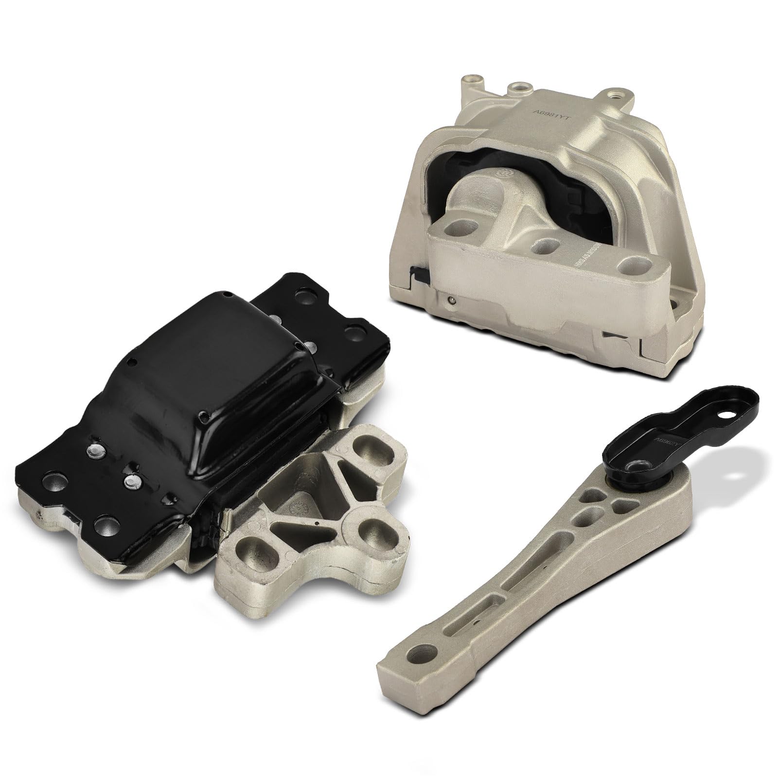 Frankberg 2 soportes de motor + 1 soporte de transmisión delantero derecho