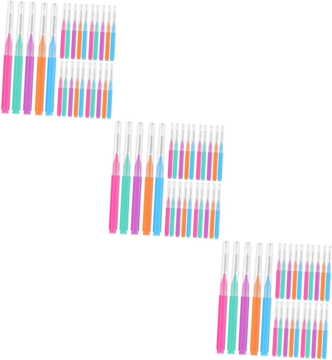 150pcs Interdental Brush Cleaning Tool Ergonomic Design Compact for Oral Care for Braces and