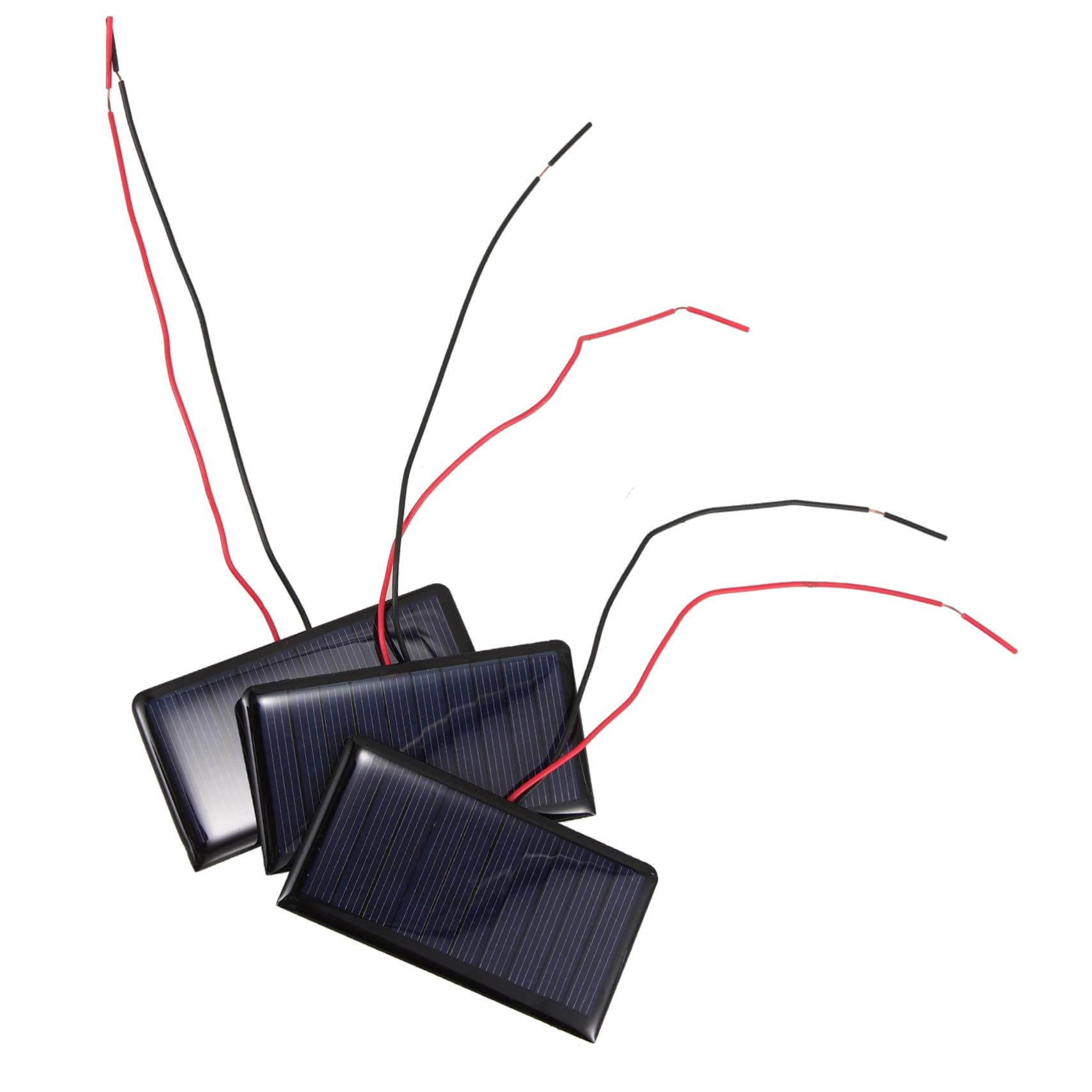 KICHOUSE 3pcs DIY Solar Cells Kit USB Cable Mini Solar Panel Module 5v 60ma for Outdoor Charging