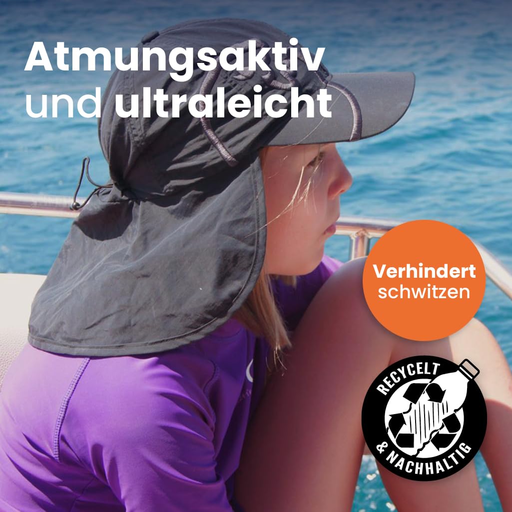 iQ-Company Jolly Fish Casquette pour Enfant avec Pare-Soleil sur la Nuque Protection UV 200
