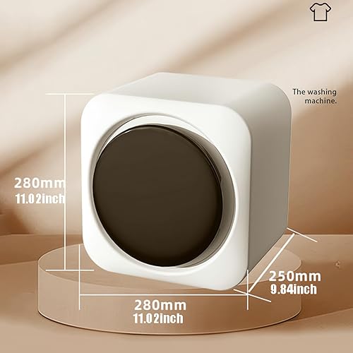 Miniatura 7 de Smart Mini Wall-Mounted Underwear Washer Dryer Combo, Automatic Washing Machine with Digital Display, Compact Countertop Design for Lingerie and