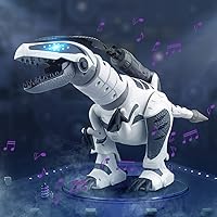 Vista 5 de Fistone RC Robot Dinosaurio Inteligente Interactivo Juguetes de Control Remoto Electrónico Robot que Camina, Baila, Canta con Modo de Lucha