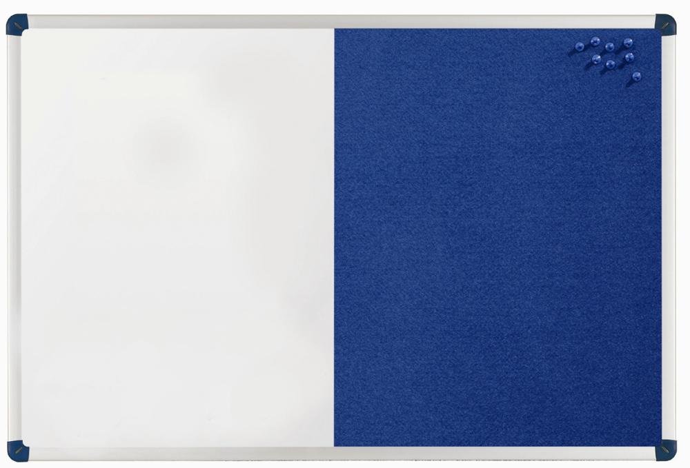 Nobo 1902257 Classic Combi Felt Steel Noticeboard 900x600mm 32057J