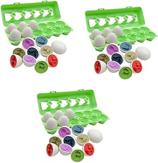 TOYANDONA 3 Conjuntos De Ovos De Combinando Decoração De Festa Na Selva Transformando Brinquedo De Crianças Brinquedos De Quebra-Cabeça De Saco De