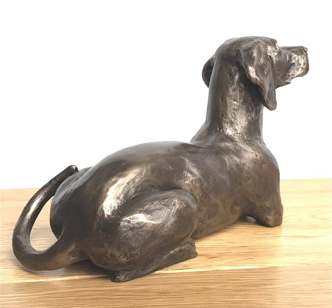 Cold Cast Bronze Weimaraner Ornament Figurine - Heavyweight And Beautiful Dog Lover Gift