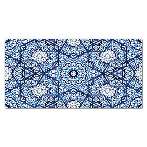 Tableau en verre acrylique 100x50 cm Coloray pour une décoration murale géométrique
