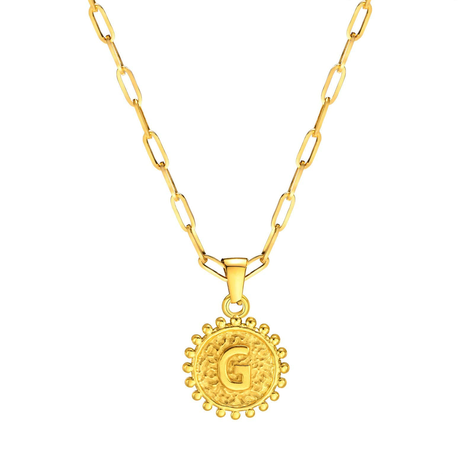 Collier lettre AZ rond pour éviter l'oxydation des bijoux dorés - 8