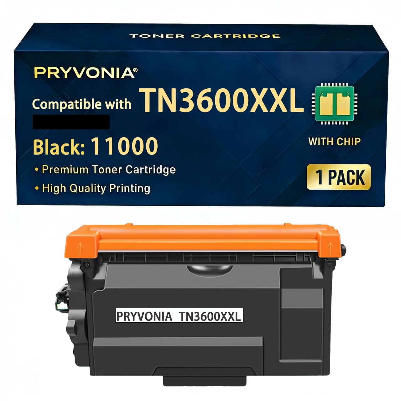 TN3600XXL toner czarny do Brother HL-L5210DN L5210DW L5215DN L6210DW L6410DN DCP-L5510DW MFC-L5710DN L5710DW L5715DN L6710DW L6910DN zamiennik do TN-3600 TN333 600XL 1 opakowanie BK)
