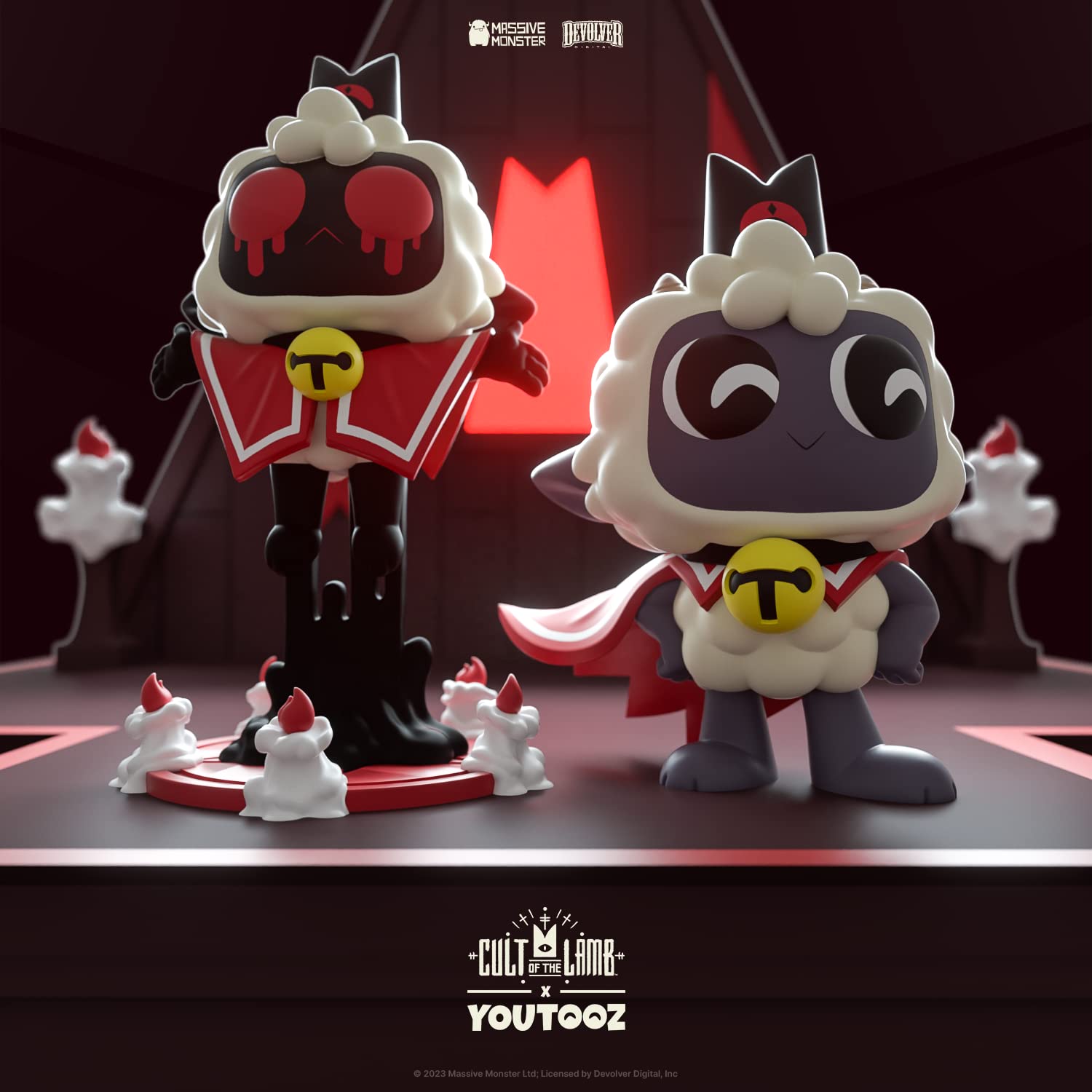 Cult of the Lamb Vinyl Figure - Possessed Lamb Collectible -8