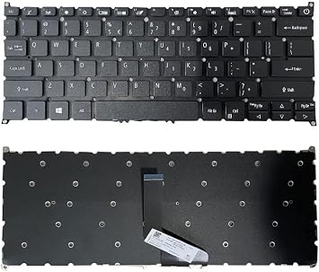 New US Black English Laptop Keyboard Without palmrest for Acer Swift 3 SF314-42 SF314-42-R9YN SF314-57 SF314-57G SF314-57G-50MR SF314-57G-5526 SF314-57G-591F SF314-57G-78HJ