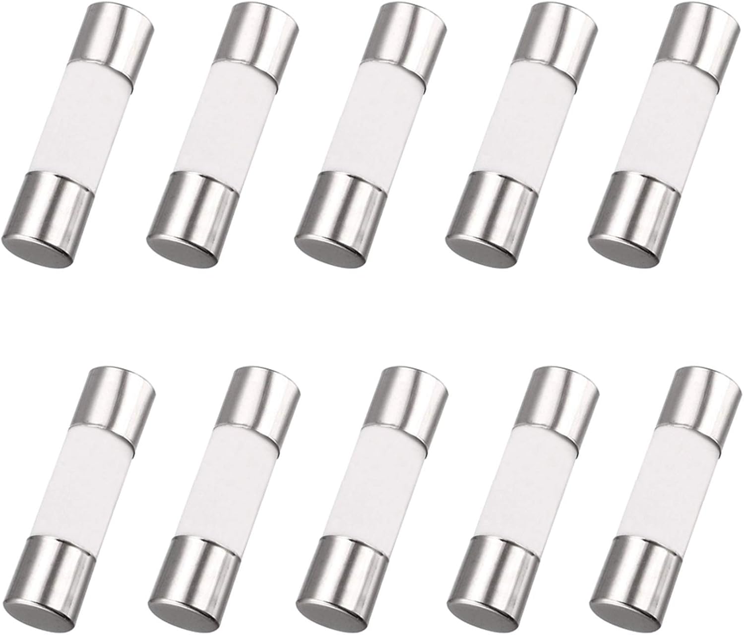 ZUPAYIPA Pack of 10 pcs F2AL FastBlow Fuse 2A 2amp 250V Ceramic Fuses