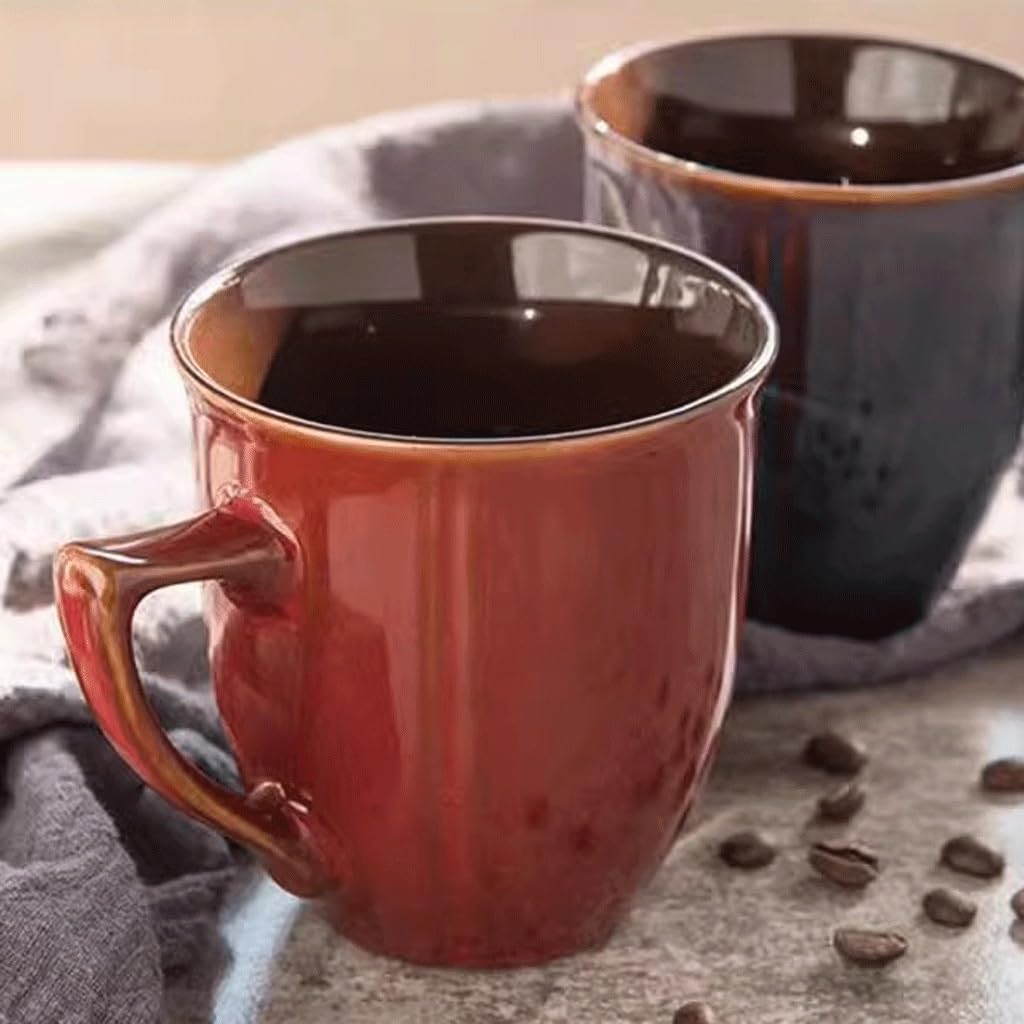 ENGENDER Tazas Cafe Taza De Cerámica, Taza De Leche Retro, Taza De Café, Taza De Agua Simple Mug Cups(A)