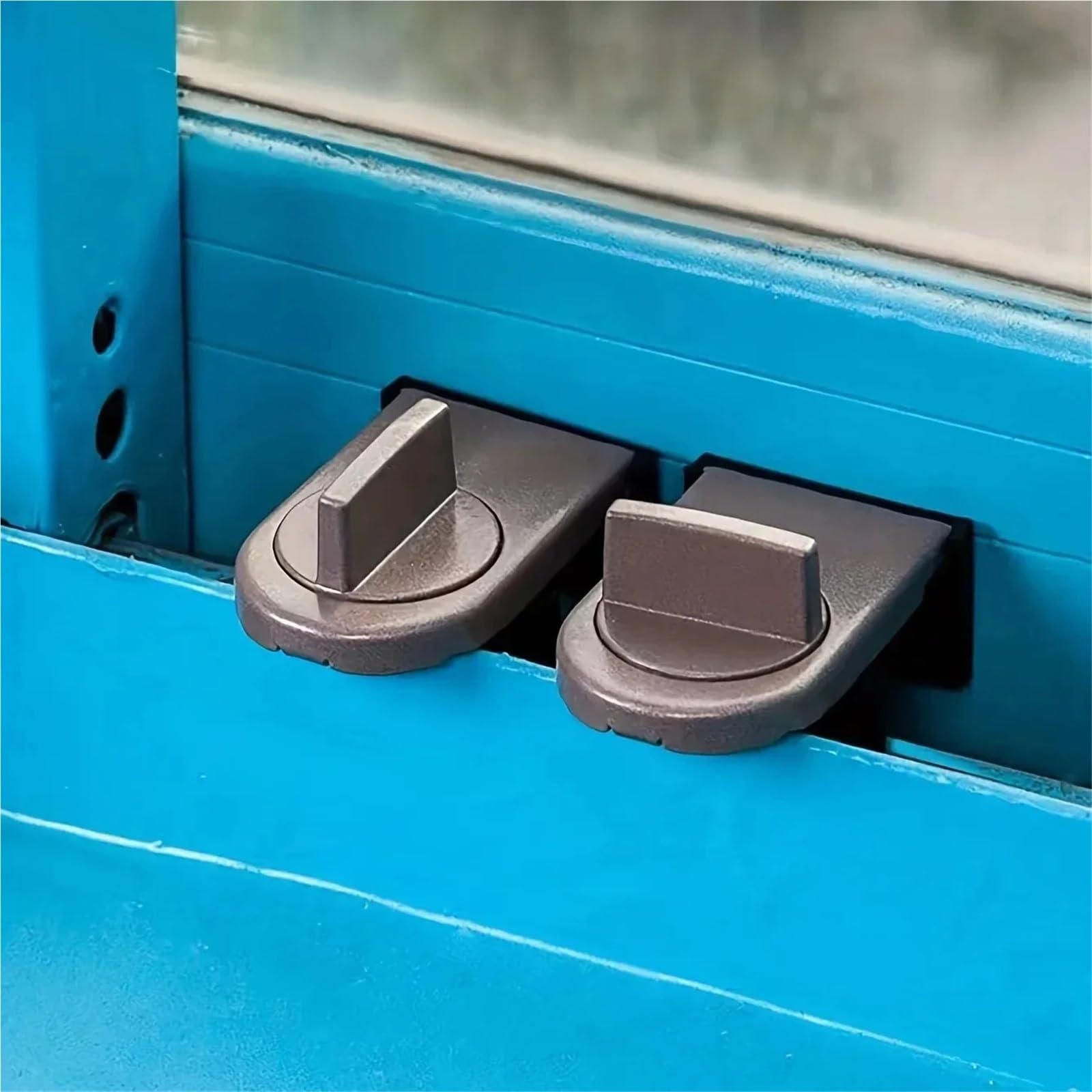 4PCS Schiebefenster Schloss Anti-Diebstahl Tür Sicherheit Vorhängeschloss Anti-diebstahl Schrank Schlafzimmer Anti-stoßen Schärpe Für Zuhause(Brown 4PC)