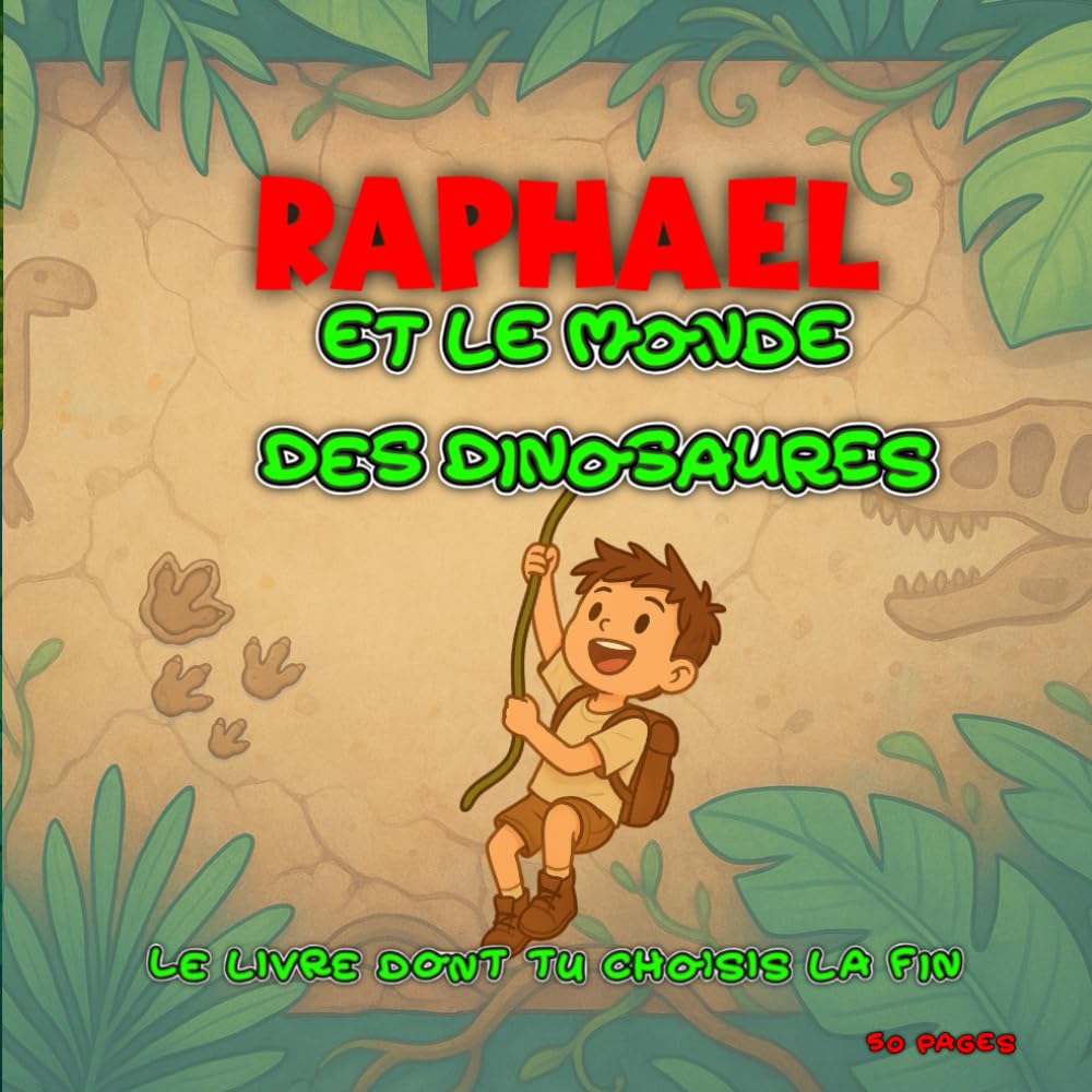 Raphaël et le monde des dinosaures: Le livre dont tu choisis la fin ! Une aventure préhistorique interactive