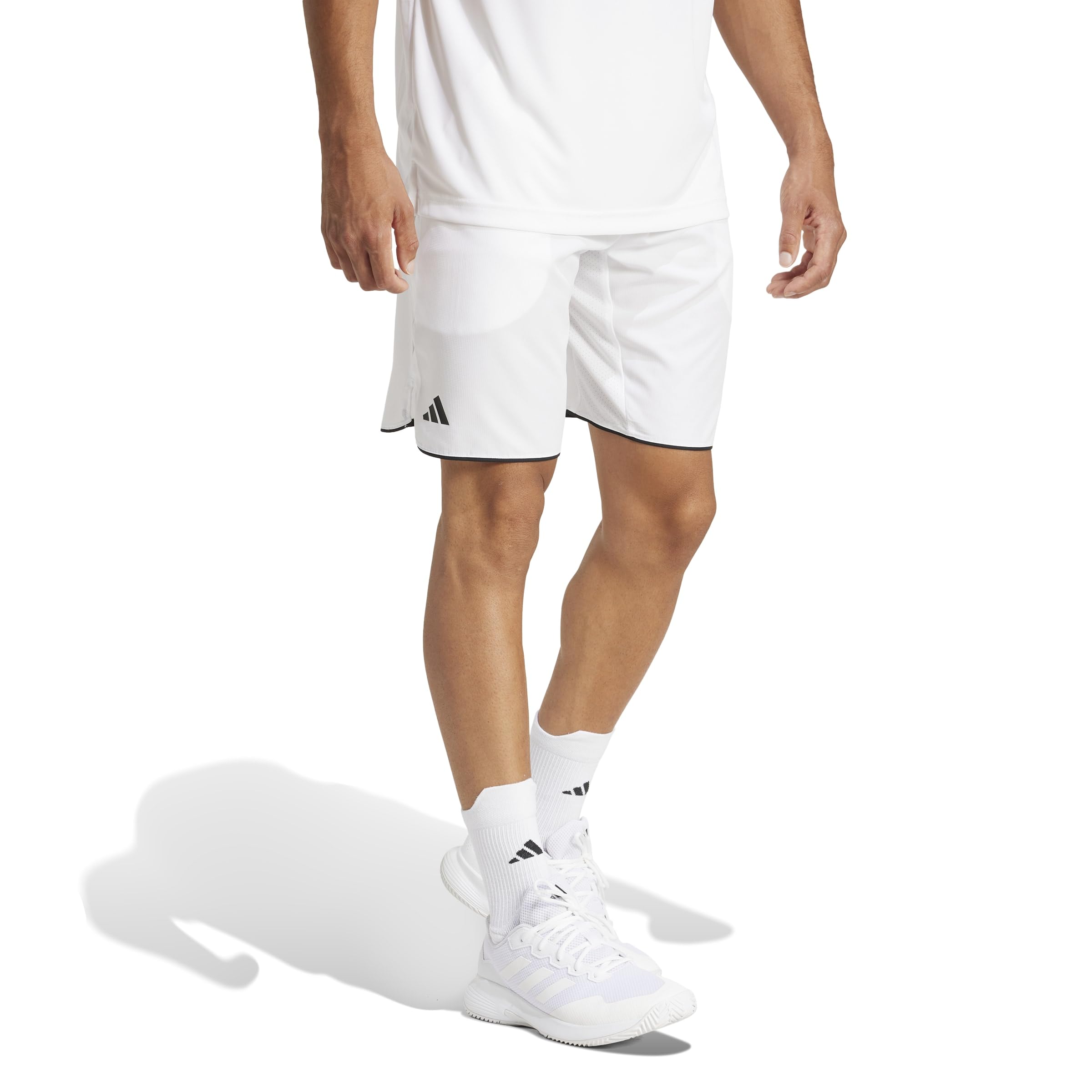 adidas Homme Club Tennis Climacool Shorts, White, M 7 inch
