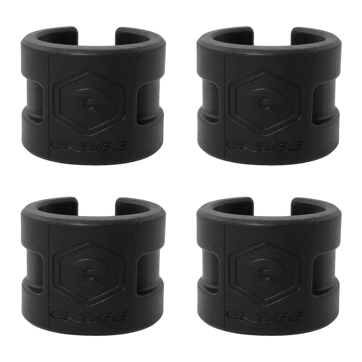 4pcs Bike Chainstay Protector Bicycle Frame Protector Guard Pad Collision Rubber Protection Ring Guard Chain Protector Stickers, Black