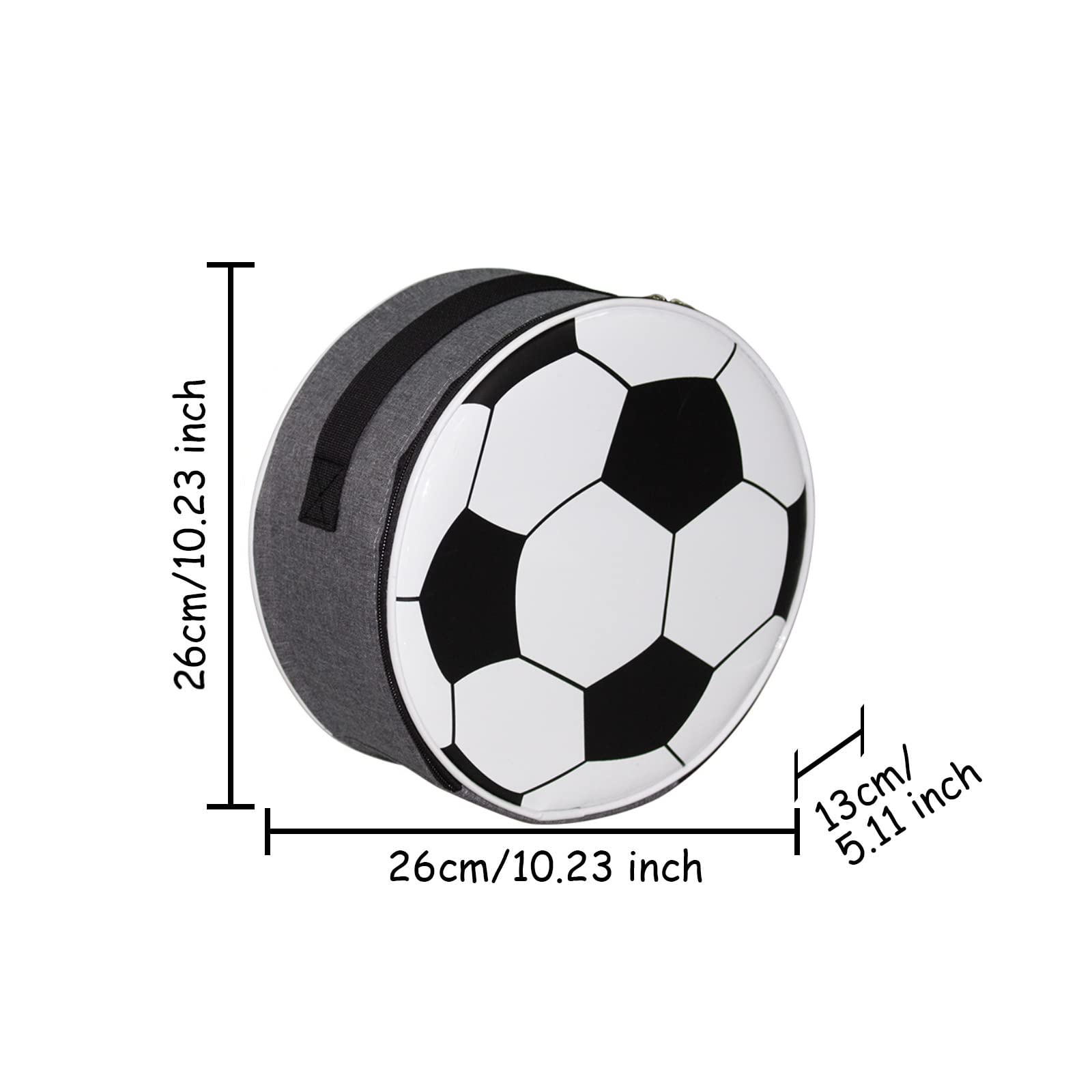 XEERUN Sac à Déjeuner Isotherme 3D Avec Motif De Football