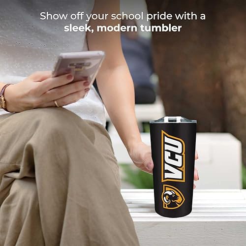 Miniatura 2 de Campus Colors Vaso de acero inoxidable de la NCAA perfecto para el día del partido, 18 onzas, doble pared, mantiene las bebidas perfectamente