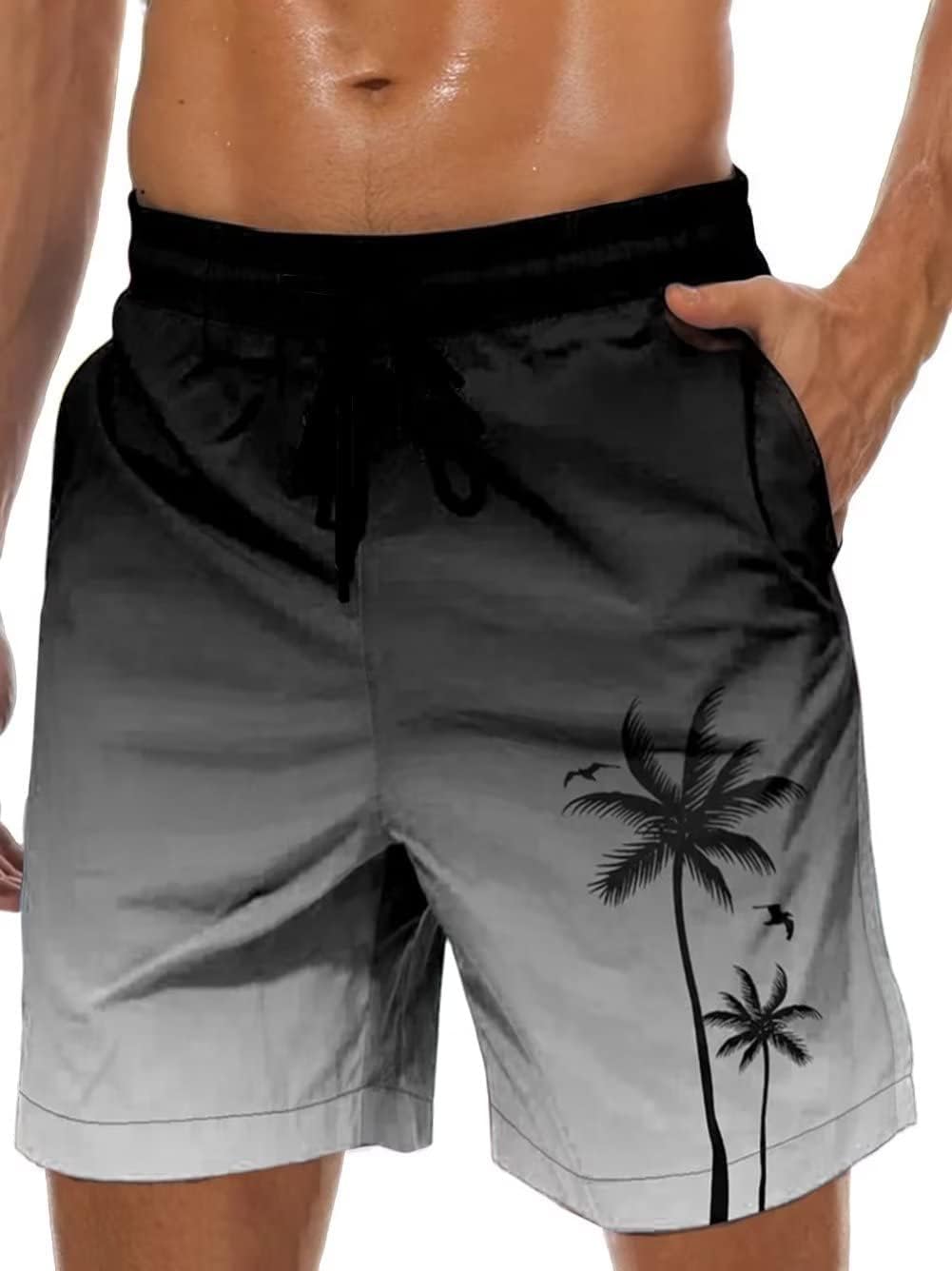Sponsored Ad – Men's Swim Trunks, Men'S Shorts, Hawaiian Bathing, Cool Single Layer Shorts, Beach Shorts with Pockets, Lightweight Lounge, XL