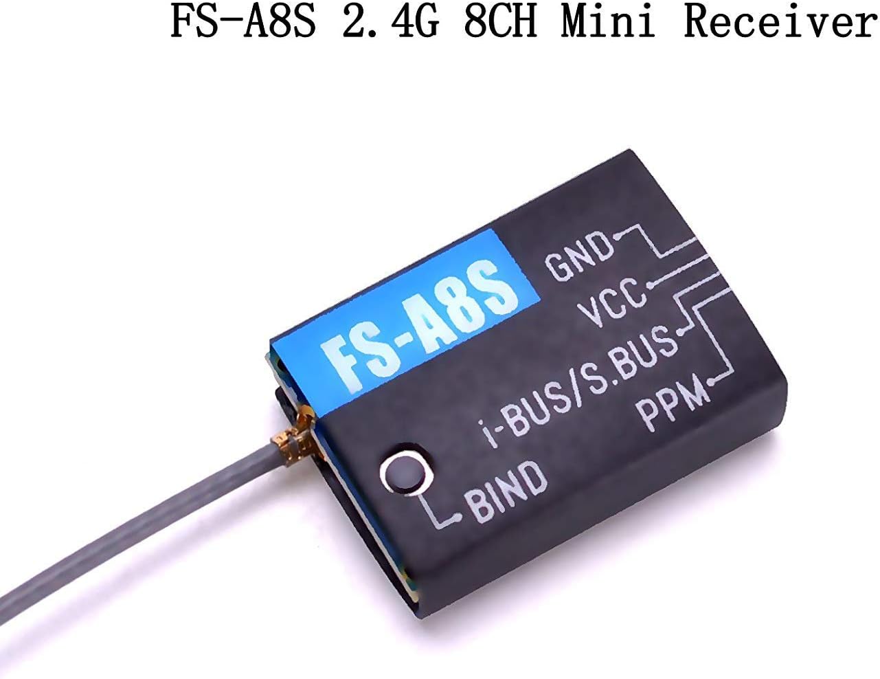 Flysky A8S Receiver 8CH 2.4Ghz Mini S-Bus PPM Receiver i-Bus for Flysky i4 i6 i6S i6X TM10 TM8 Transmitter