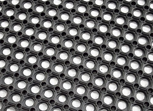 EVERMAT Heavy Duty Horse Stable Gateway Rubber Hollow Safety Mat for Farm and Field, Black, 22 mm - Image 3