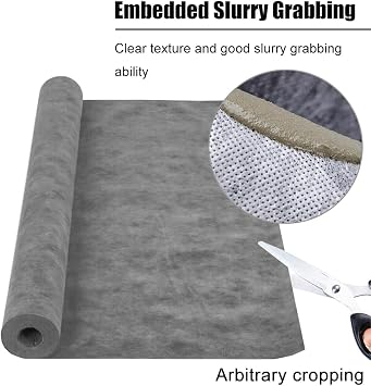 MYOYAY 3.3ft x 98.5ft Waterproof Membrane for Shower | 24mils Thick Underlayment Waterproof Polyethylene 323 sq.ft Membrane Polyethylene Fabric Roll for Bathroom, Sauna, Steam Room