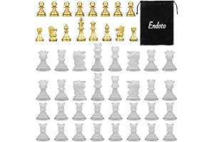 16-Piece Complete Resin Chess Pieces Mold Set