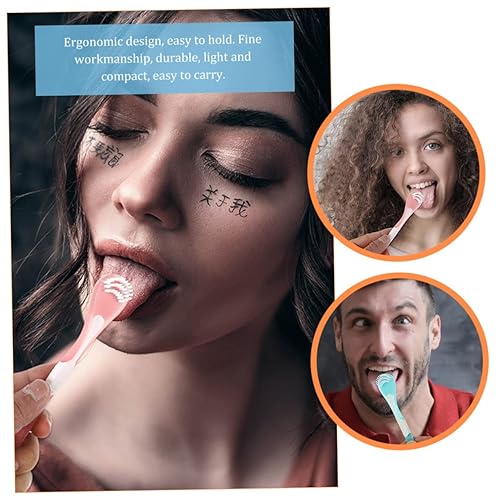 Miniatura 6 de Beavorty Cepillo de limpieza de lengua, raspador de lengua de metal resistente, raspador de lengua, raspador de lengua, limpiador de lengua