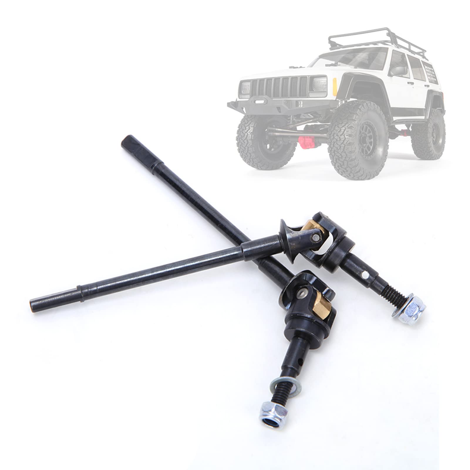 KIMISS Arbres D'Essieu Avant CVD Axial SCX10 II - Mises à Niveau Noir Pour RC 90046 90047